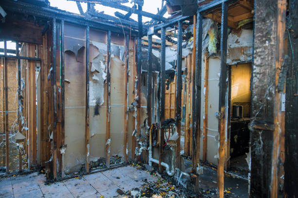 Professional Fire Damage Repair technician working in Robbinsville, NJ